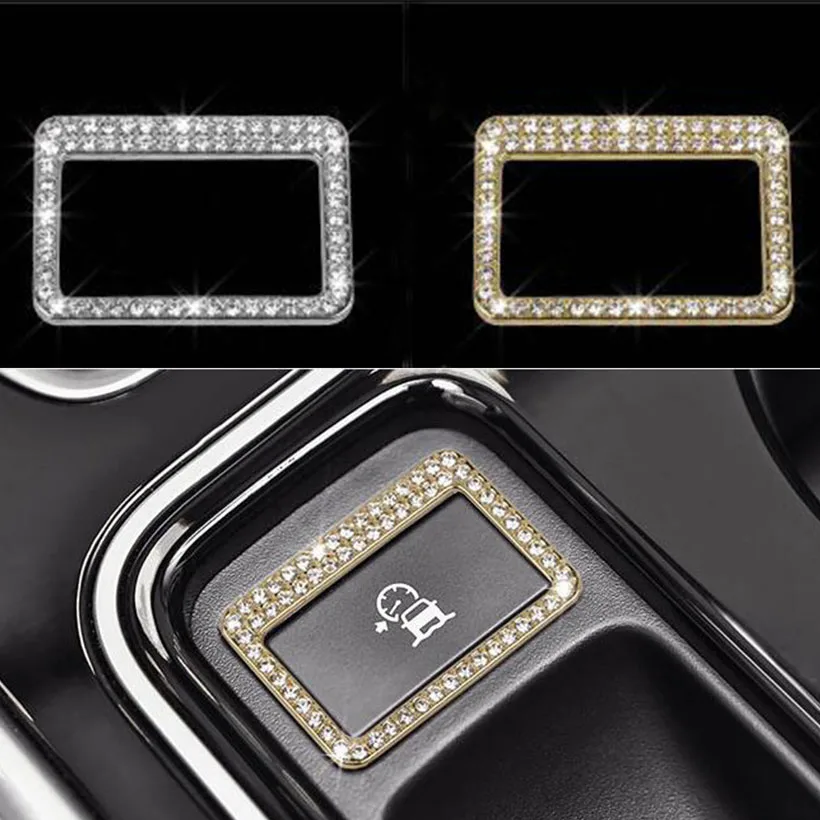 

Silver/Gold Road Condition Button Frame Trim Car Sticker For Jaguar XE XF F-Pace 2016 2017 Car Accessories