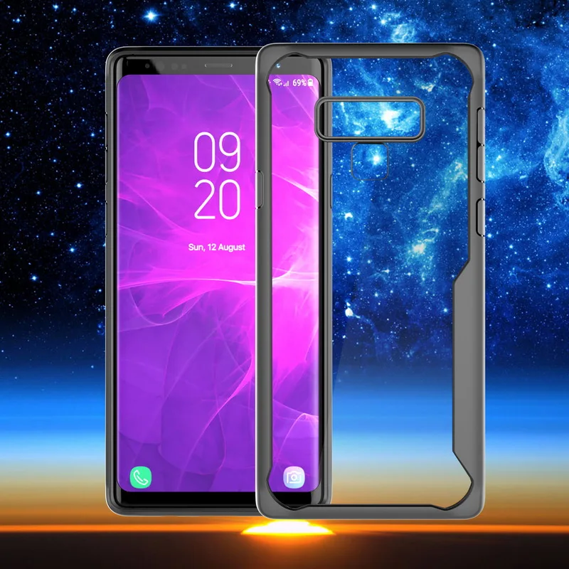 

NOWAL Luxury Transparent Phone Case For Samsung Galaxy Note 9 8 Hybrid PC+TPU Cover For Samsung S8 S9 Plus A6 A8 Plus 2018 Coque