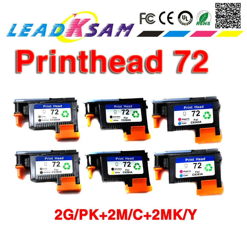 Сменная печатающая головка совместимая с hp72 C9380A C9383A C9384A 72 DesignJet T1100 T1120 T1120ps T1200 T1300