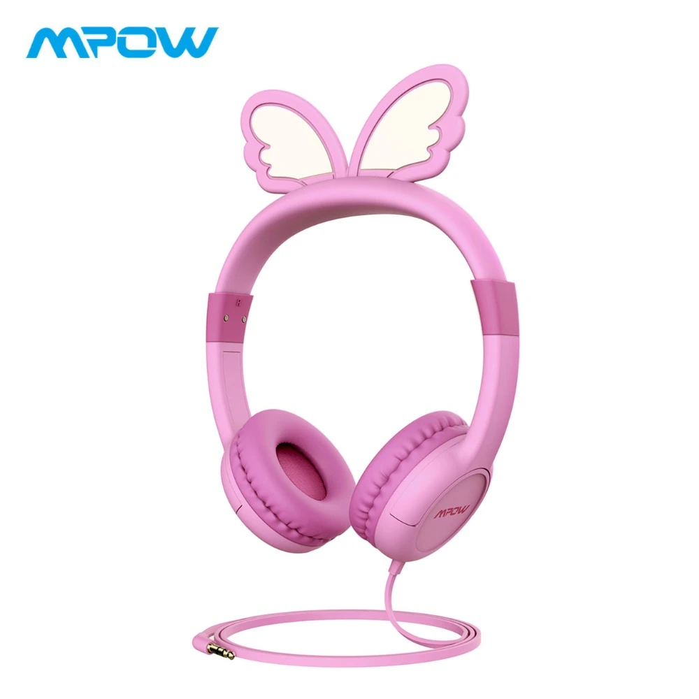 Mpow 用のかわいいヘッドフォンキッズガールズボーイズ上耳ソフト耳あて子供ヘッドフォンボリューム限定聴覚保護ヘッドセット子供のための Headphone Headset Aliexpress