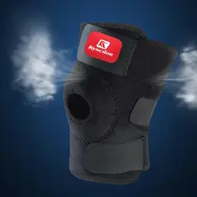 Arbot эластичный наколенник для поддержки колена Регулируемый наколенник наколенники защитный ремешок для баскетбола свободный размер черный Наколенник