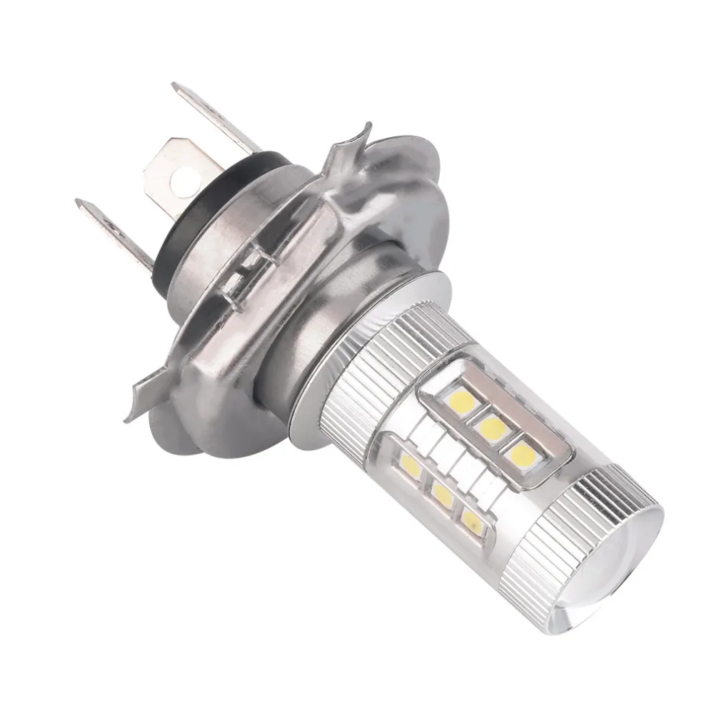 

1pc 12V 80W Car H4 Led Headlight Bulbs White H4 9003 HB2 LED Fog Light Bulb 1200LM High Low Beam Headlight
