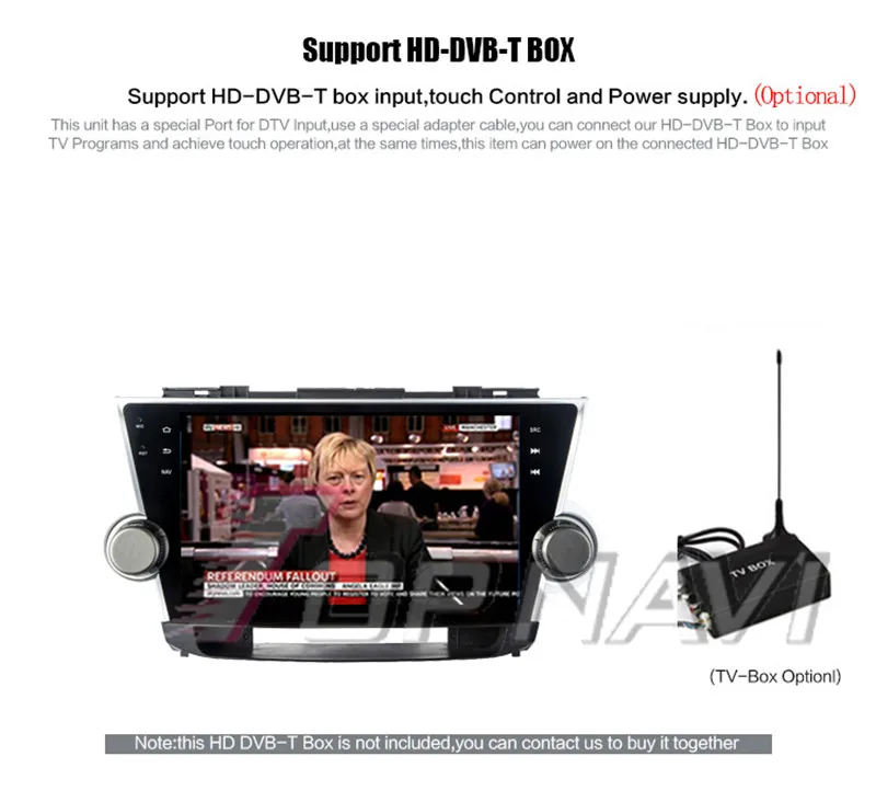 car radio with bluetooth and usb For Toyota Highlander 2008