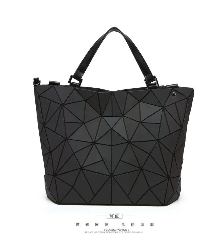 2017 Bao Bao bag Women Luminous sac baobao Bag Diamond Tote Geometry Quilted Shoulder Bags Laser Plain Folding Handbags bolso (20)