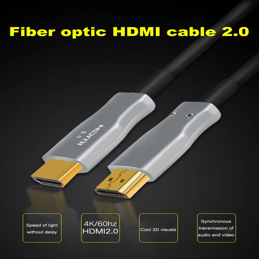 Кабель Hdmi оптоволоконный 4K 60 Гц 2/3/5/10/15/30/50 2 0 м|Кабели VGA| |