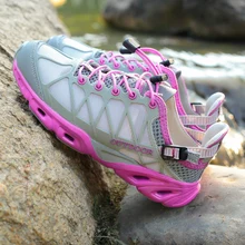 Мужская и Женская водонепроницаемая обувь для улицы, для пеших прогулок, альпинизма, спортивная обувь, мягкая, на шнуровке, кроссовки для влюбленных, быстросохнущая обувь