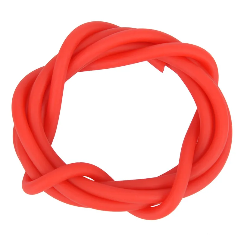 5 цветов рогатки резиновая трубка из натурального латекса ремешок для рогатки Охота катапульта эластичная часть фитнес Банджи 1 м 2x4 мм - Цвет: red