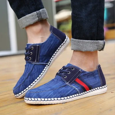 New Style Wash Jeans Canvas Shoes Man 
