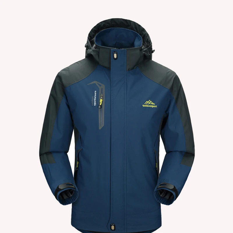Новая мужская куртка Весенняя ветрозащитная водонепроницаемая куртка Мягкая оболочка походная куртка для спорта на открытом воздухе Туризм горные куртки 004 - Цвет: Cowboy blue