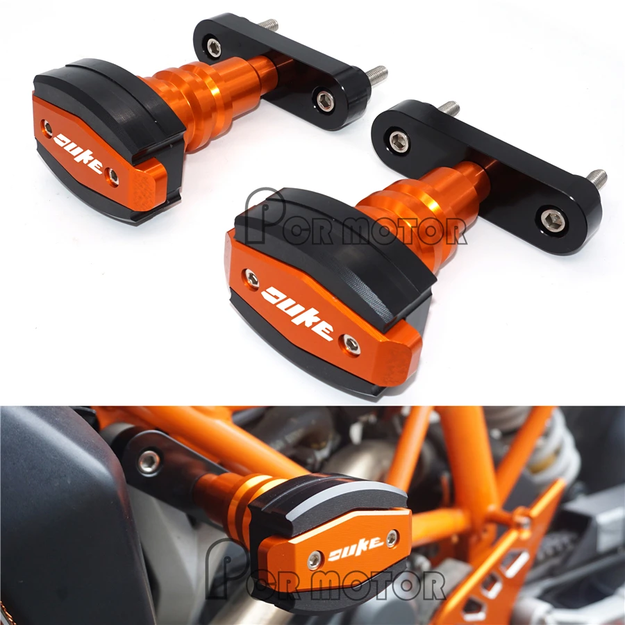 

High quality Motorcycle CNC Frame Sliders Anti Crash Protector Falling protection For KTM Duke 125 200 390 Duke