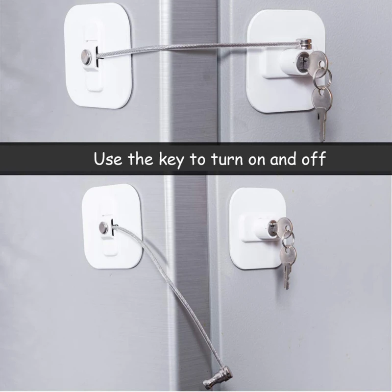 

Household Punch Free Child Safety Lock Practical Window Safety Lock Refrigerator Safety Lock
