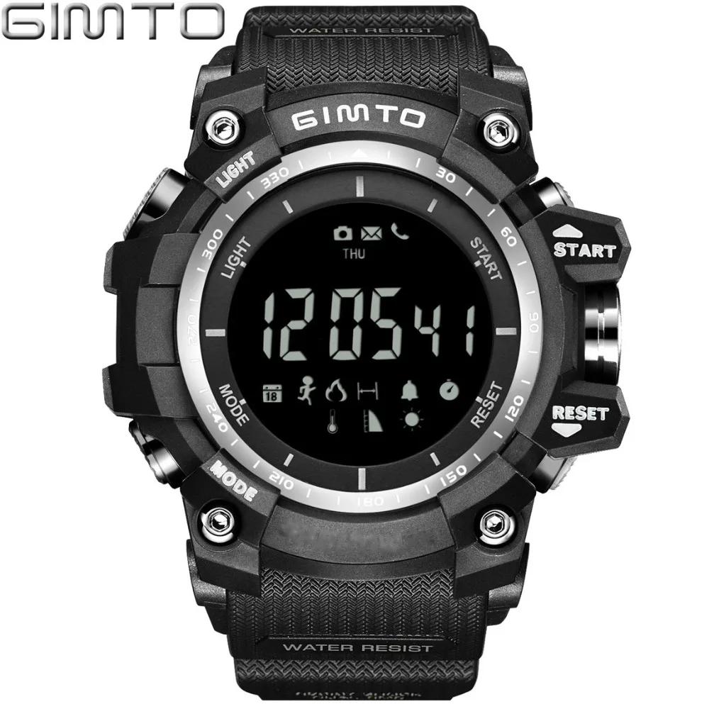 

Brand Cool Men Digital Sport Watch Waterproof Clock Bluetooth Smart Pedometer Runing Military Watches LED Wristwatch Relogio