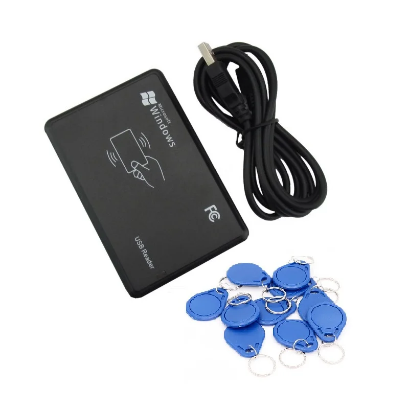 RFID 13 56 МГц IC кардридер записывающее устройство с 10 шт CUID брелок UID сменная бирка|rfid