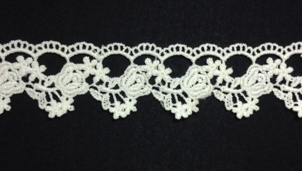 

3.3cm milk fibre embroidery lace trim,high quality Eco-friendly soft touch flower lace trimming,XERY-NY05057