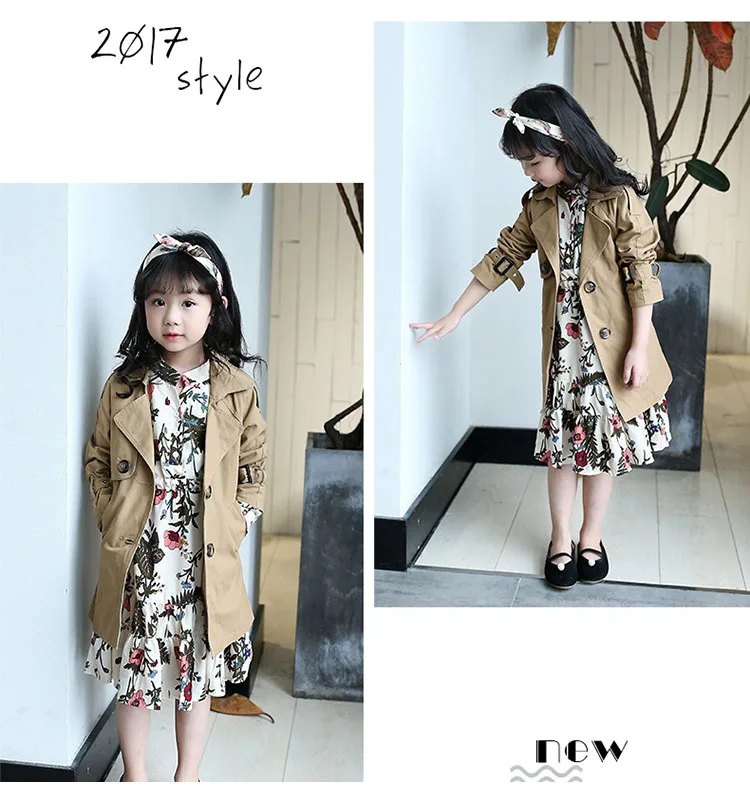   long autumn spring coat for girls 2017 khaki trend coats tops little teenage girls coats size 12 14 10 8 6 5 children lcothing 5 6 7 8 9 10 11 12 13 14 15 16 years old little big teenage girls coat for girls autumn spring coat girls  (9)