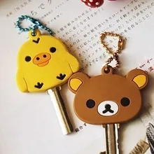 Магазин Специальное предложение: 10 шт. Kawaii Медведь резины ключевой бумажник кошелек держатель крючок сумка ключ Обёрточная Бумага Сумка Кошелек