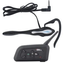 V4 BT Interphone Bluetooth Intercom Headset suitable for Football Referee Bicycle Conference 4 people talk at the same time FM