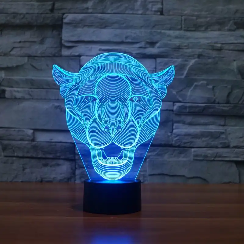 Lion Face 3D LED Light 1