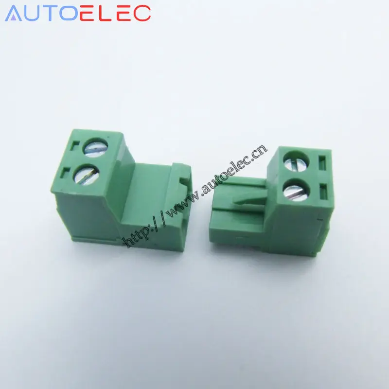 

20pcs 5.08mm Pitch 2 Pins male&female Pins PCB Electrical Screw Terminal Block Connector wire terminals pin header &socket