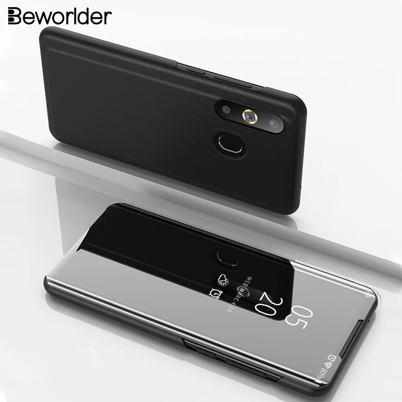 

Beworlder For Samsung Galaxy A8s A20 A30 A50 Case Mirror Case Plastic Stander Protect Smart Cover For Samsung A50 A30 A20 Case
