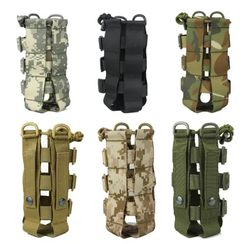 

Tactical Water Bottle Pouch Military Molle System Kettle Bag Camping Hiking Travel Survival Kits Holder ZH
