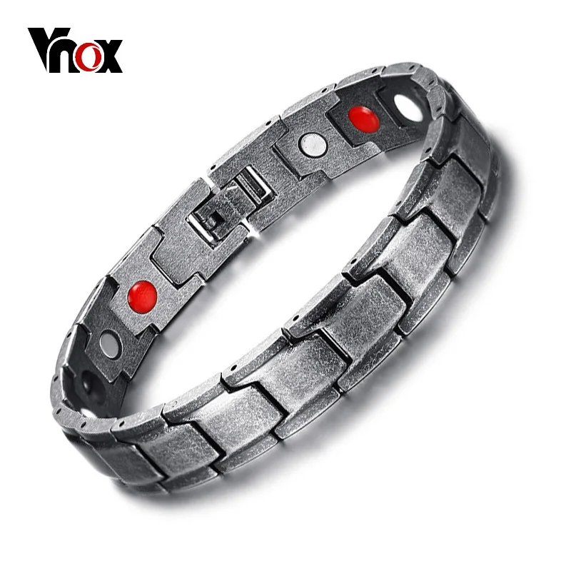 Магнитный браслет Vnox для мужчин из нержавеющей стали|bracelets for|energy braceletbracelet for men |