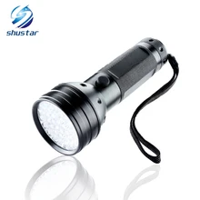 Uv Led Flashlight 51 Leds 395nm Ultra Violet Flash Lamp Torch Light Lamp Backlight Protable Linternas Mini Ultraviolet Linternas