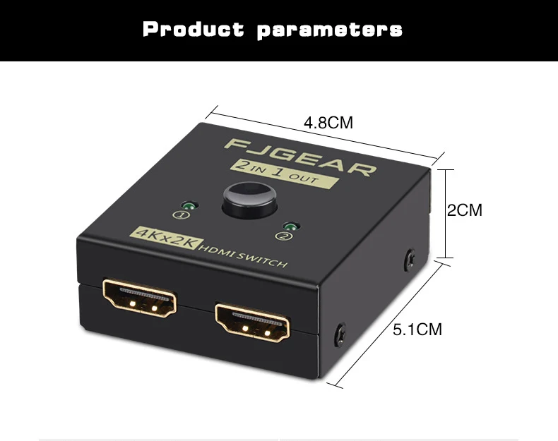 4K UHD HDMI split ter HDMI коммутатор 1X2 2X1 split 1 in 2 Out усилитель 1080P 4K x 2K HDMI коммутатор 2 порта двунаправленный