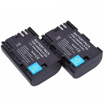 2x Digital LP-E6 LP-E6N Replacement lp e6 Battery for Canon EOS 60D 70D 5D Mark II 5D Mark III, 5D Mark IV, 5DS, 5DS R, 6D, 7D, replacement part body back cover suit for canon 5d mark ii camera repair