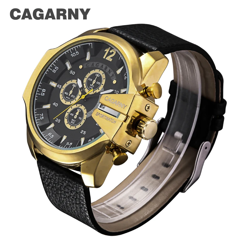 cagarny dz style quartz watch men golden mens watches (13)