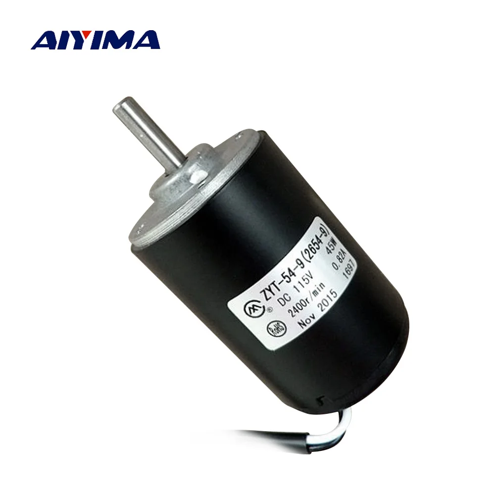 

YIMAKER DC Motor 120V 45W High Power 2500 rmp Double Ball Bearing Electricity Motor For Wind Turbines DIY