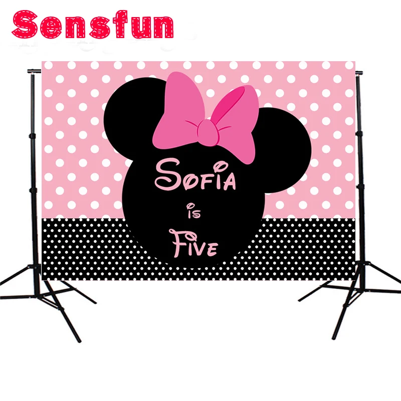 Cartoon Mickey Minnie Mouse Custom Photography Studio Backgrounds