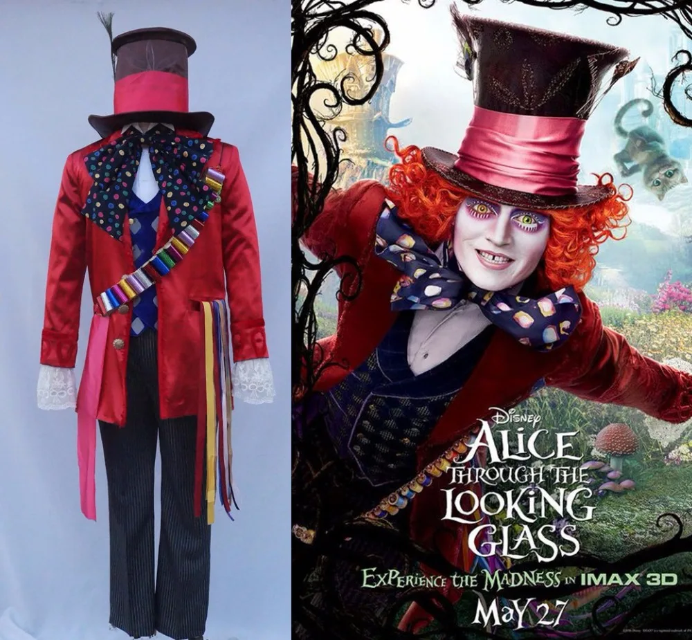 Us 8271 6 Di Scontoalice Nel Paese Delle Meraviglie 2 Mad Hatter Cosplay Costume Costumi Adulti Per Halloween Di Carnevale Del Partito Cosplay