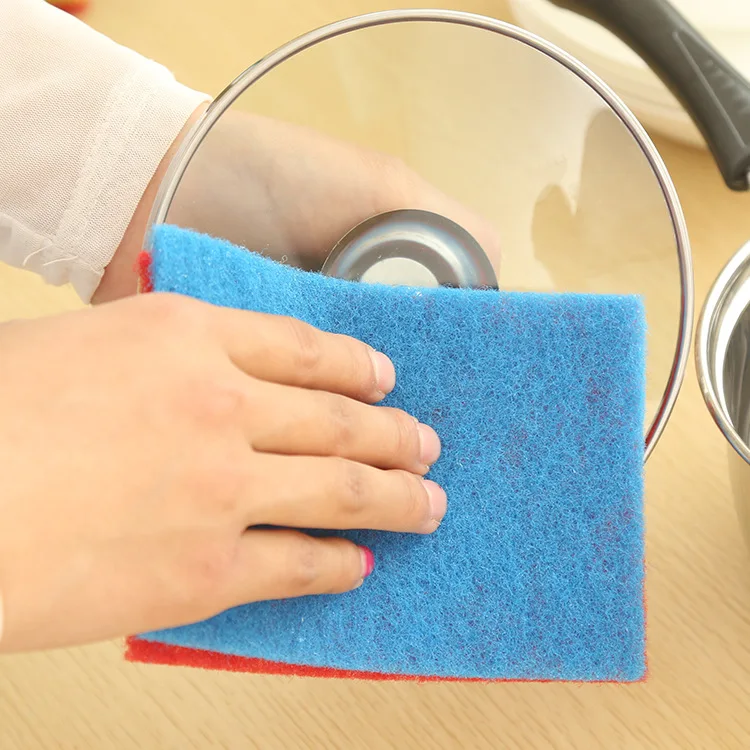 10PCS Household Cleaning Sponges Scouring Pads Cleaner Colorful Magic
