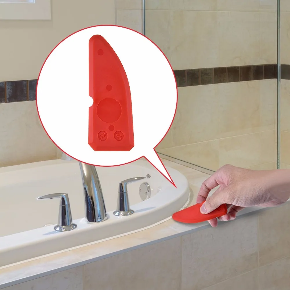 Easy Work Red Colour Professional silicone finishing tool kit Sealant Scraper Silicone Trowel Silicone Scraper