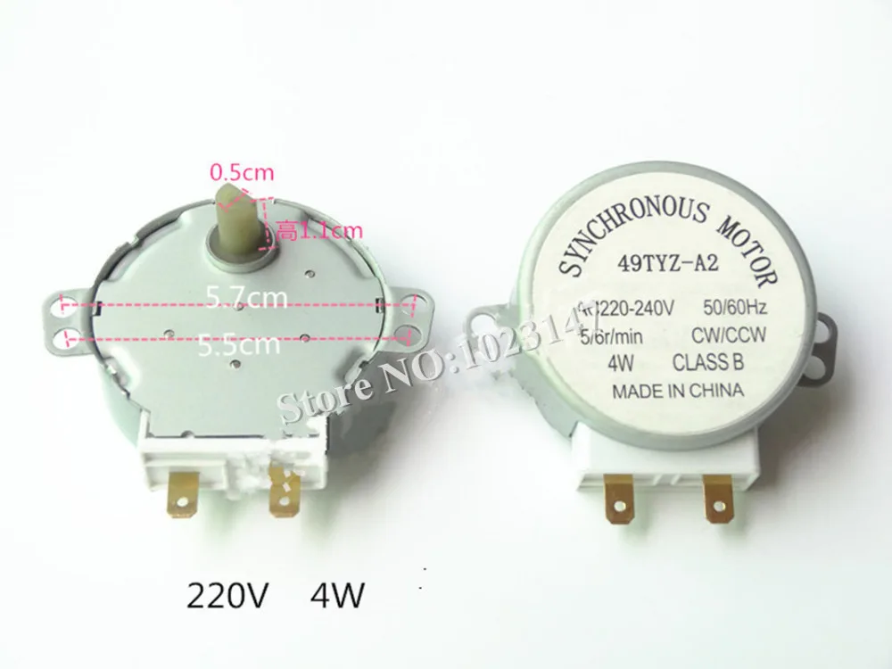 49tyz-a2 вал Диаметр 7 мм x 11 мм AC 220 В-240 В 4 Вт 5/6 об./мин. проигрыватель Синхронный Двигатель микроволновая печь 65 мм x 60 мм x 27 мм