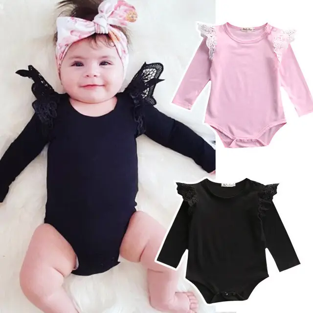 Cotton Tops Girls Outfits Clothes One piece Newborn Infant Kids Baby