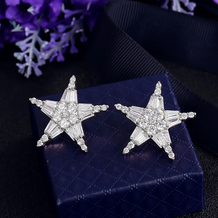

SALE Fashion jewelry 925 silver opal Earrings charm Female Crystal from Swarovski chain Woman Christmas gift