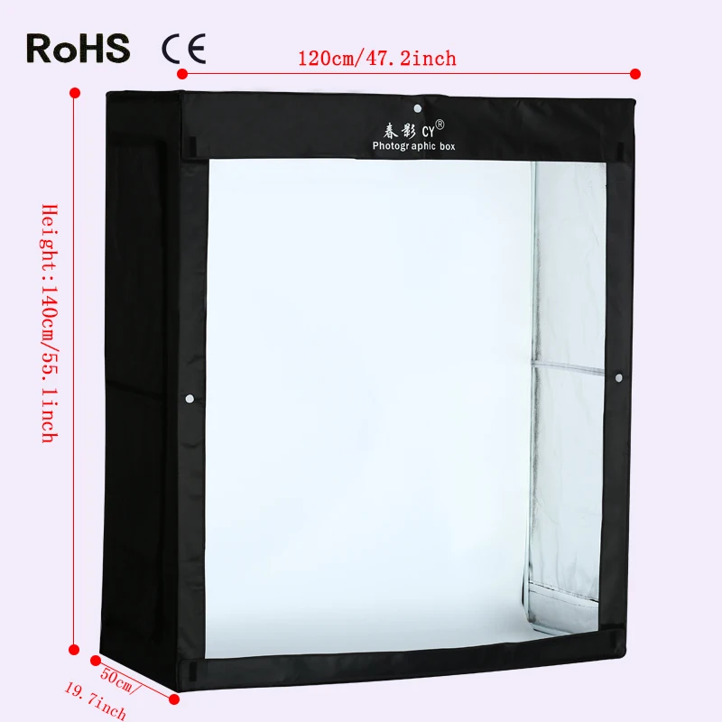 

LED studio softbox kit box camera to take pictures 120cm * 140cm clothing cabinet props still life studio equipment