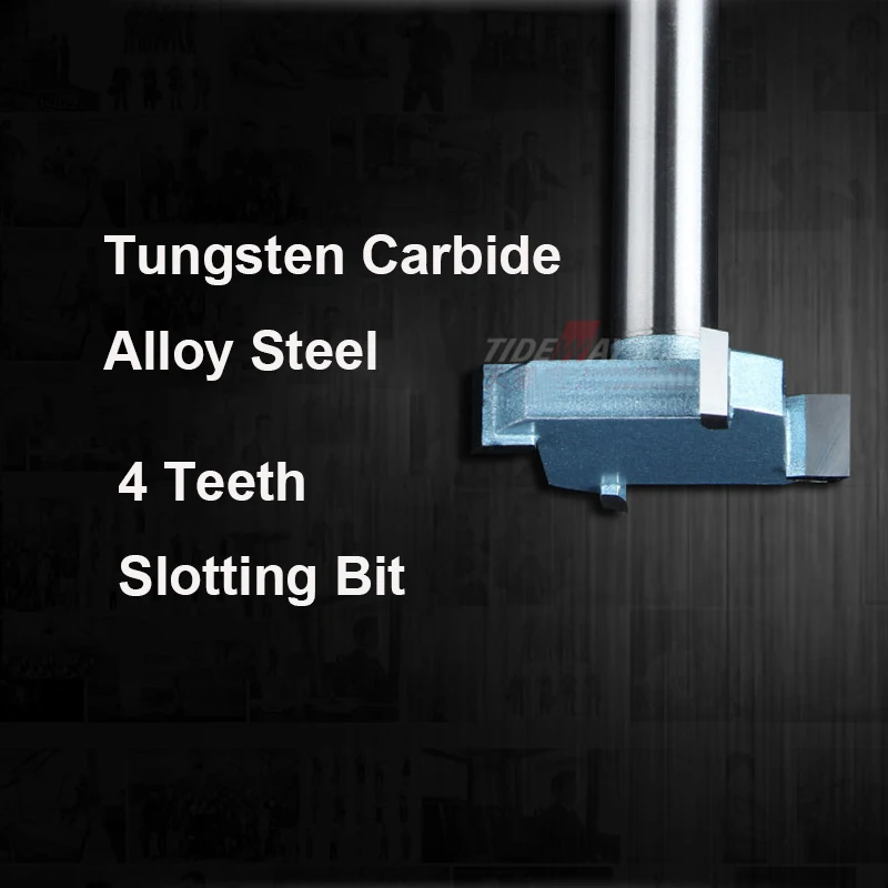 Tideway 1/" хвостовик Т-образный слот фреза 4 зубья из карбида вольфрама легированная сталь деревообрабатывающий фреза для твердого дерева МДФ ЧПУ инструмент