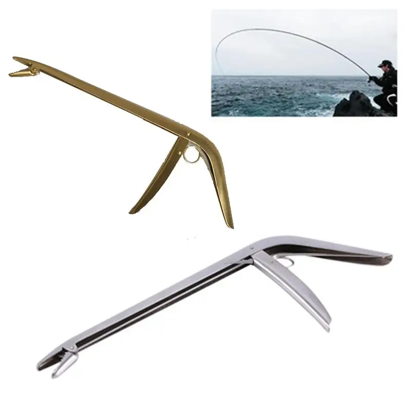 

Stainless Steel Unhooking Device Fish Clamp Clip Catch Remover Plier Fishing Hook Tool Tackle