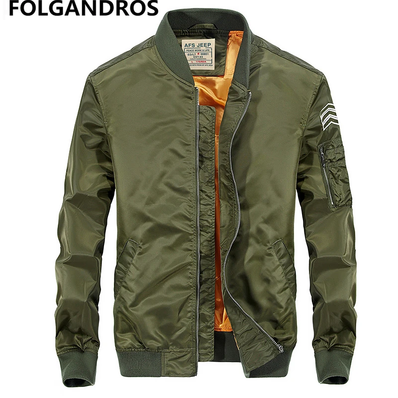 2017 Bomber jacket men brand fashion spring autumn US army flight pilot ...