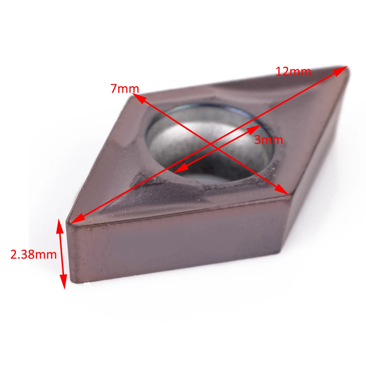 10pcs/Set DCMT070202 Purple Coating CNC Blades Grinding Carbide Inserts For Cutting Tool Boring Bars