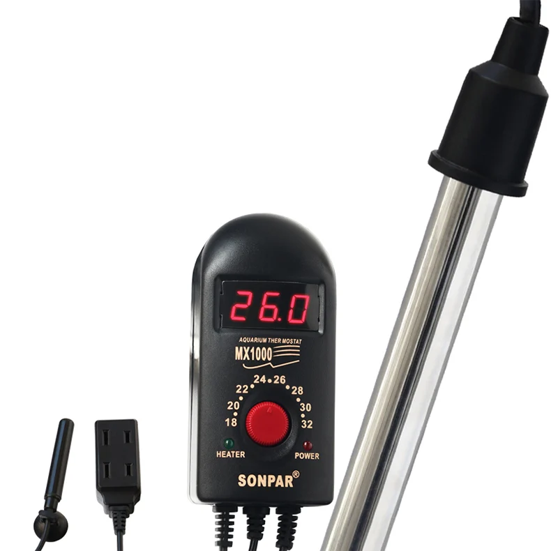

300W WEIPRO Aquarium Metal External Control Stainless Steel Heating Rod Regulation Thermostat Outside Fish Tank