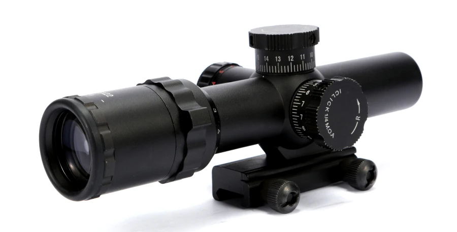 

Air Gun 1-6x22 Side Wheel Illuminated Airsoft Riflescope Hunting Optical Gun Rifle Scope With Side Mounted Red Laser Sight