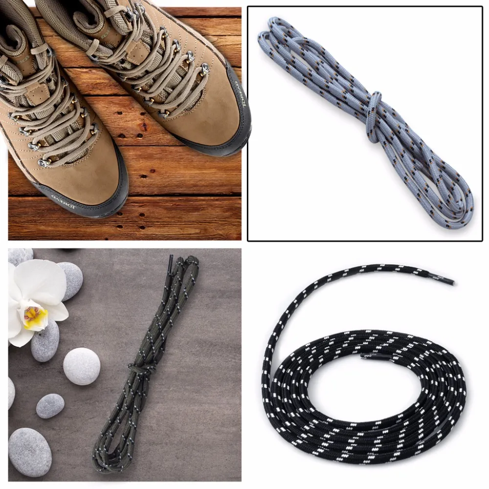 

2 Pairs Of Round Bootlaces Shoe Laces Walking Boot Hiking Boot Strong Laces Length 150cm
