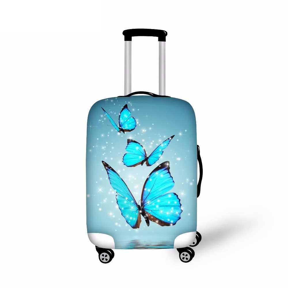 ELVISWORDS Butterfly Design Luggage Protective Cover 18 30 inch Trolley