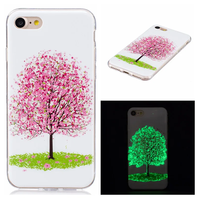 Фосфоресцирующий 3D чехол Nephy для iPhone 7 8X5 c 5S 5C SE 10 6 s S Plus 6Plus 6splus 7Plus 8Plus задняя крышка