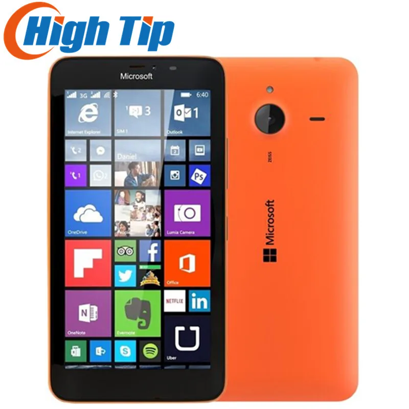 Оригинальный Восстановленный сотовый телефон Nokia Microsoft Lumia 640XL с четырехъядерным
