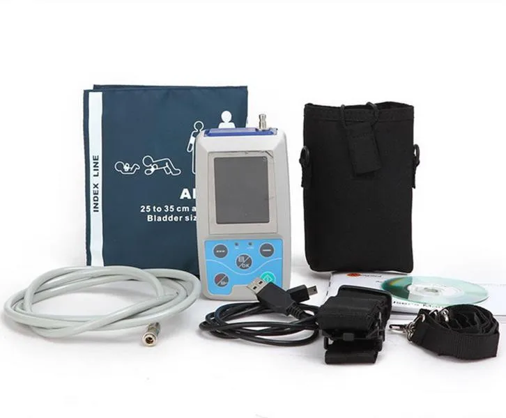 ABPM50 24 часа Амбулаторный монитор кровяного давления Holter ABPM Holter BP монитор с программным обеспечением contec - Цвет: Monitor with 1 Cuff